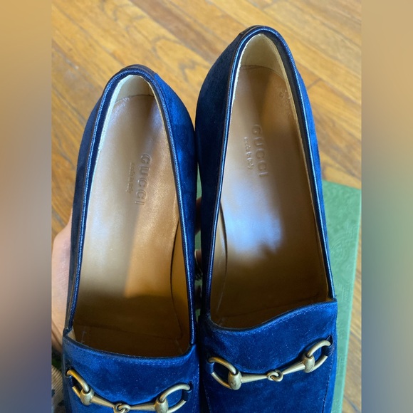 Gucci Women's Gucci Jordaan Suede Loafer - Picture 6 of 15